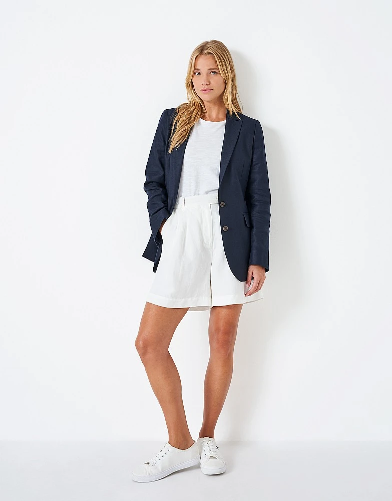 Linen Blend Blazer 2 Linen Blend Blazer - Image 2