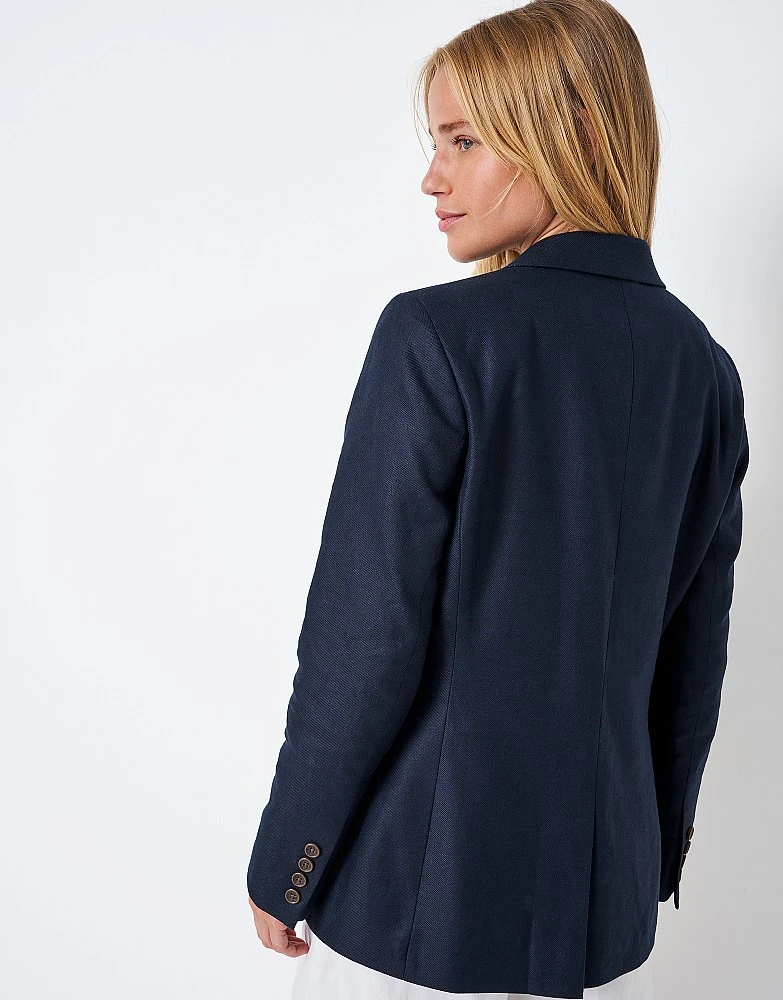 Linen Blend Blazer 3 Linen Blend Blazer - Image 3