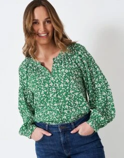 Leila Blouse -Crew Clothing WSC031 GRNDITSY 3