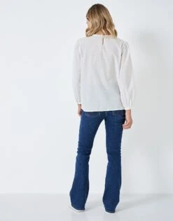 Delphine Blouse 8 Delphine Blouse -Crew Clothing WSC040 WHITE 3