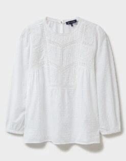 Delphine Blouse 9 Delphine Blouse -Crew Clothing WSC040 WHITE 4