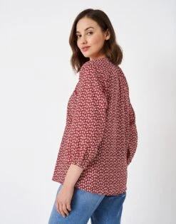 Emi Top 7 Emi Top -Crew Clothing WSC041 REDWHT 2