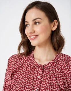 Emi Top 8 Emi Top -Crew Clothing WSC041 REDWHT 3