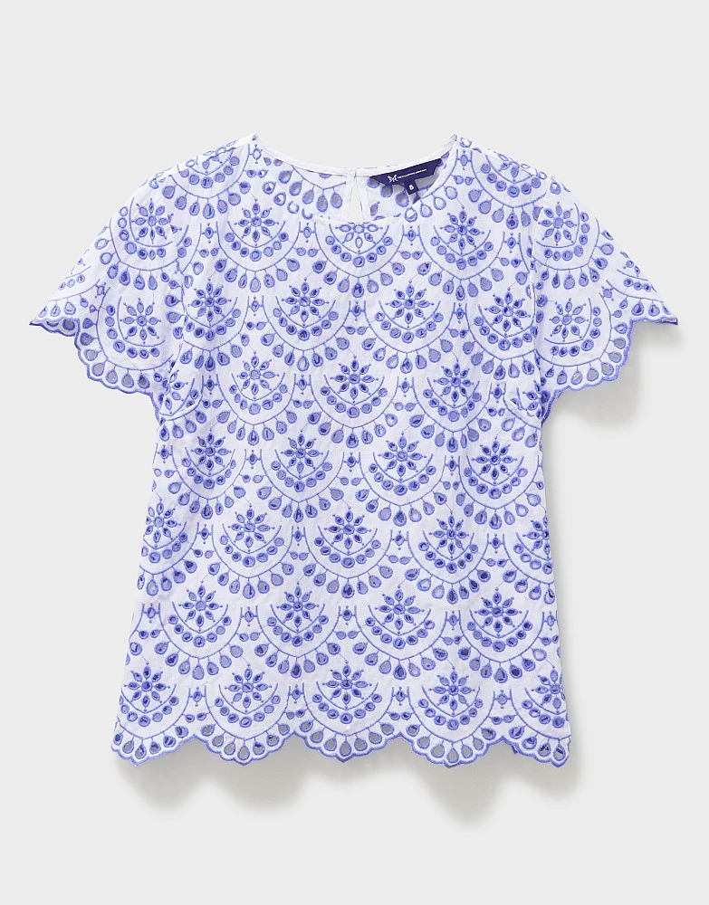 Meadow Contrast Broderie Top 6 Meadow Contrast Broderie Top - Image 6