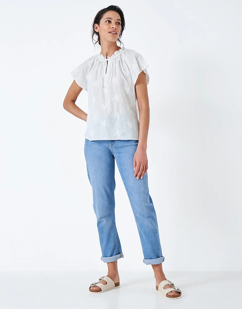 Amy Embroidered Cotton Top 2 Amy Embroidered Cotton Top - Image 2