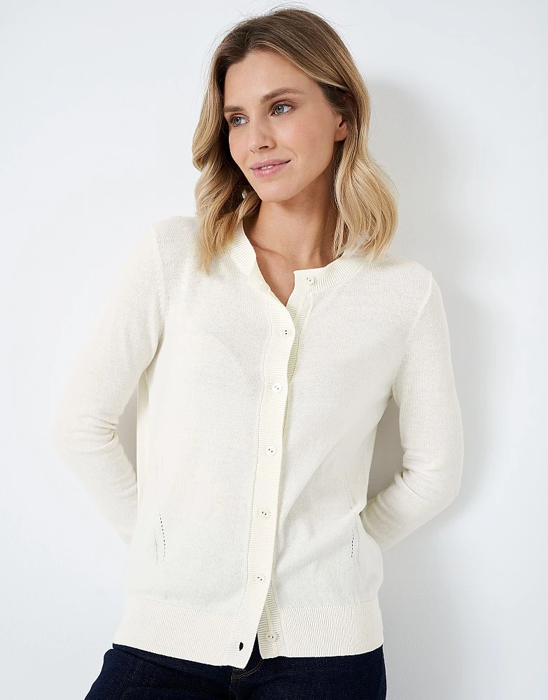 Crew Neck Cardigan 2 Crew Neck Cardigan - Image 2