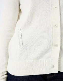 Crew Neck Cardigan 9 Crew Neck Cardigan -Crew Clothing WSD219 CREAM 3