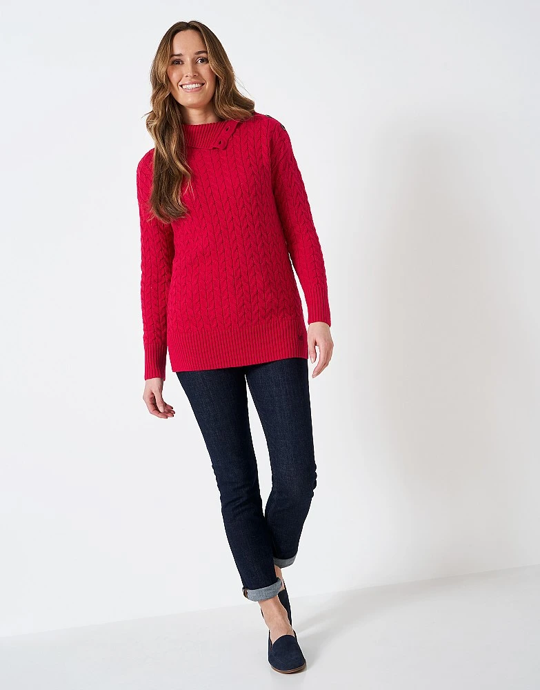 Ida Button Shoulder Jumper 2 Ida Button Shoulder Jumper - Image 2