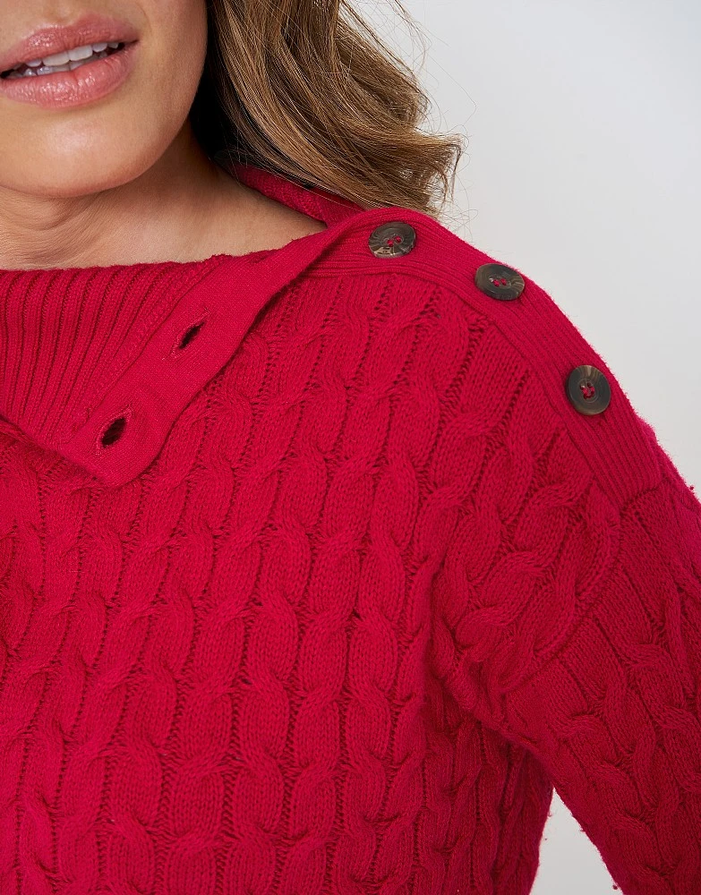 Ida Button Shoulder Jumper 4 Ida Button Shoulder Jumper - Image 4