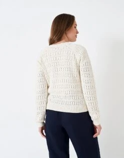 Catriona Cardigan -Crew Clothing WSD292 WHTLINEN 2