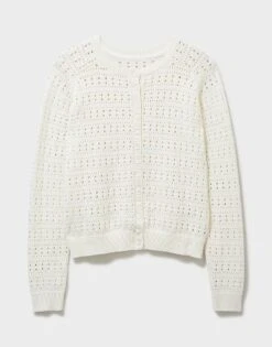 Catriona Cardigan -Crew Clothing WSD292 WHTLINEN 4