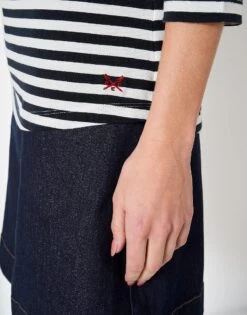 Essential Breton -Crew Clothing WSE004 WHTNYPNK 3