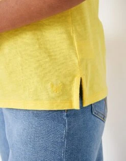 Perfect V Neck Slub T-Shirt -Crew Clothing WSE050 LEMONDROP 4