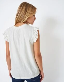 Elodie Top -Crew Clothing WSE056 WHTLIN 2