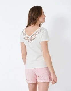 Iona Top -Crew Clothing WSE057 WHTLIN 2