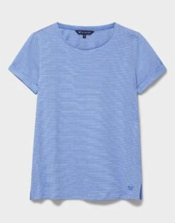 Perfect Crew Neck Striped Slub T-Shirt -Crew Clothing WSE092 CRNFLRWHT 6