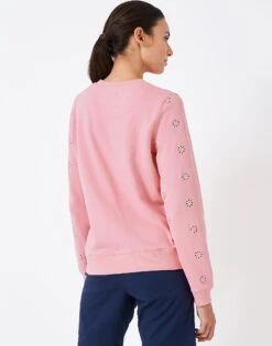 Brodierie Sweatshirt -Crew Clothing WSF020 PINK 2