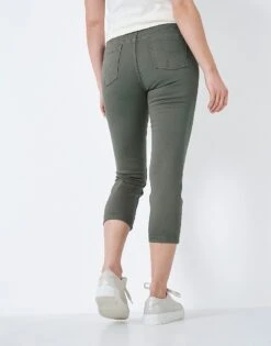 Khaki Cropped Jeans -Crew Clothing WSH006 KHAKI 3