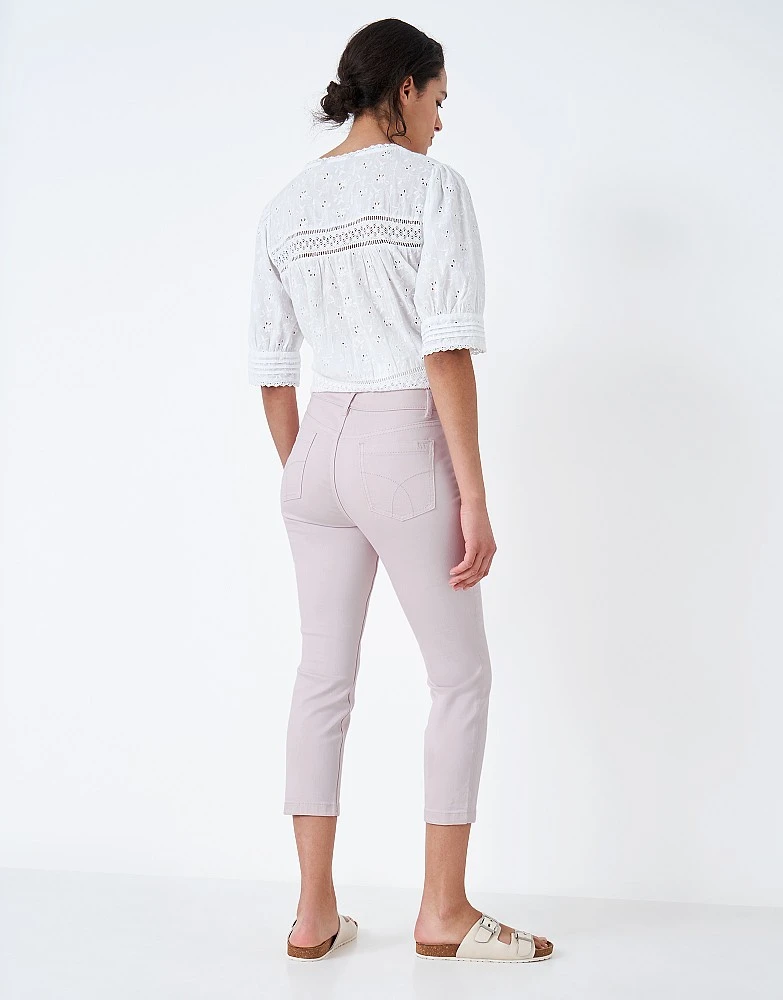 Pink Cropped Jeans 3 Pink Cropped Jeans - Image 3