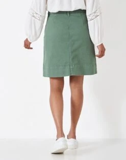 Analee Twill Skirt -Crew Clothing WSI021 KHAKI 2