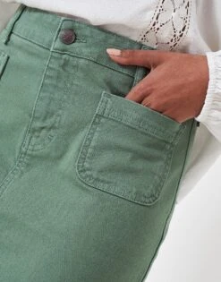 Analee Twill Skirt -Crew Clothing WSI021 KHAKI 3