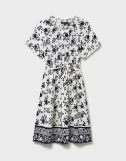 Christy Dress 9 Christy Dress -Crew Clothing WSJ026 NVYWHT 6
