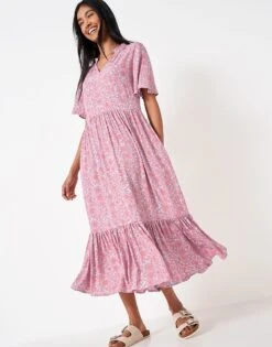Eva Maxi Dress 10 Eva Maxi Dress -Crew Clothing WSJ033 BLUPINK 4