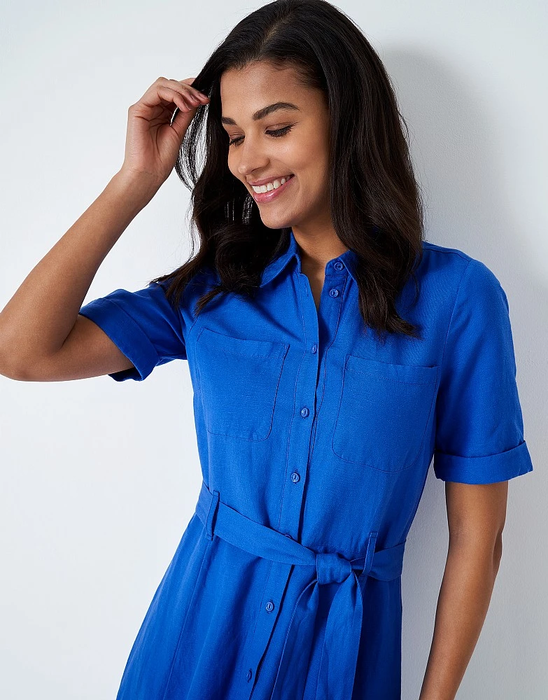 Bethany Linen Shirt Dress 3 Bethany Linen Shirt Dress - Image 3