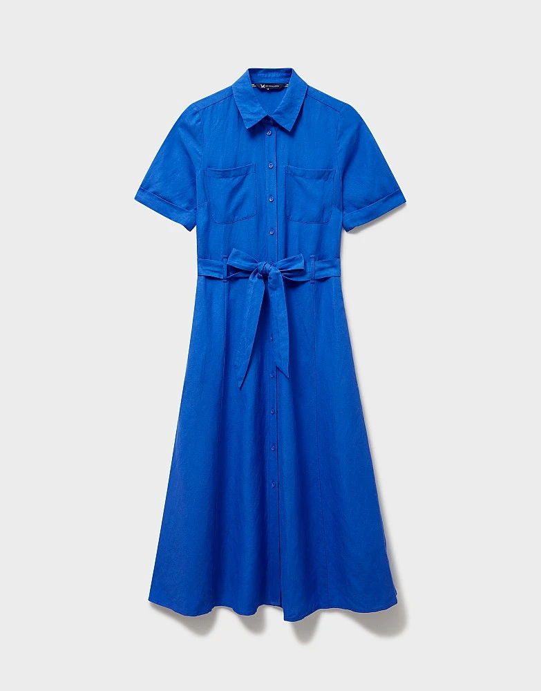 Bethany Linen Shirt Dress 4 Bethany Linen Shirt Dress - Image 4