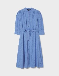 Edith Broderie Dress -Crew Clothing WSJ043 CRNBLUE 6