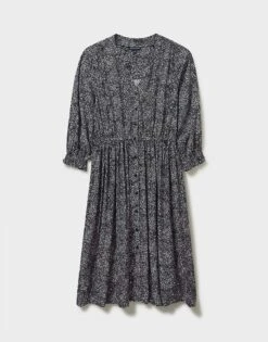 Willow Dress 9 Willow Dress -Crew Clothing WSJ099 NAVYPRNT 4