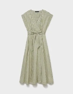 Gemma Wrap Dress 7 Gemma Wrap Dress -Crew Clothing WSJ105 GREENWHT 3