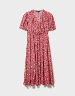 Lola Dress -Crew Clothing WSJ106 CORALFLR 4