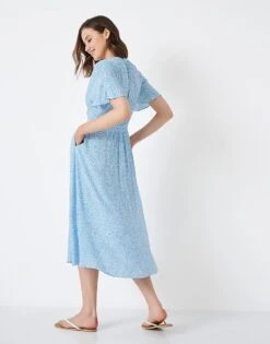 Eden Floral Print Dress 7 Eden Floral Print Dress -Crew Clothing WSJ109 BLUES 2