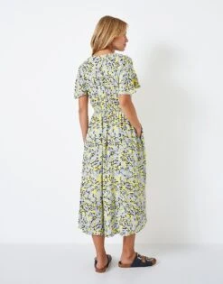 Eden Midi Dress 7 Eden Midi Dress -Crew Clothing WSJ109 BLUYELW 2