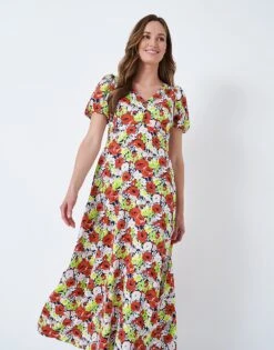 Riverside Floral Maxi Dress 9 Riverside Floral Maxi Dress -Crew Clothing WSJ116 PERTUNIA 3