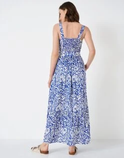 Flori Printed Sun Dress -Crew Clothing WSJ132 BLUES 2