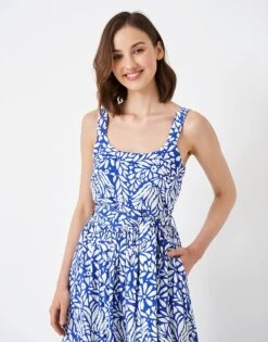 Flori Printed Sun Dress -Crew Clothing WSJ132 BLUES 3