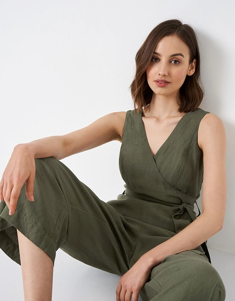 Jenny Linen Blend Jumpsuit 1 Jenny Linen Blend Jumpsuit