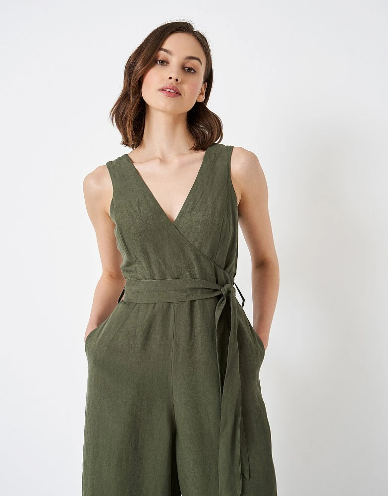Jenny Linen Blend Jumpsuit 4 Jenny Linen Blend Jumpsuit - Image 4