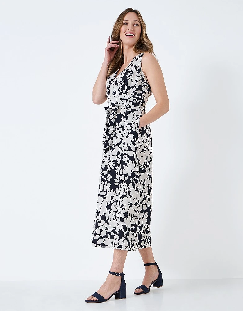 Jenny Linen Blend Printed Dress 2 Jenny Linen Blend Printed Dress - Image 2