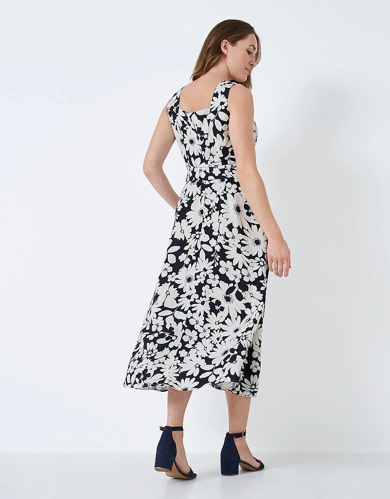 Jenny Linen Blend Printed Dress 3 Jenny Linen Blend Printed Dress - Image 3