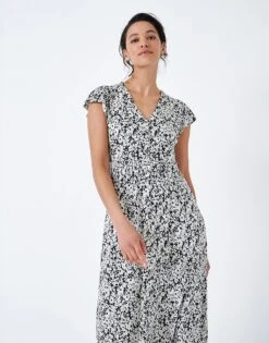 Alyssa Jersey Dress 8 Alyssa Jersey Dress -Crew Clothing WSJ174 NVYWHTFLR 3