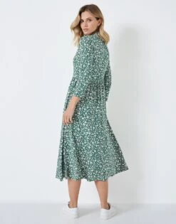 Freya Dress 8 Freya Dress -Crew Clothing WSJ183 GREEN 3