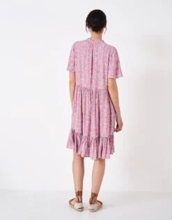 Eva Knee Length Dress 6 Eva Knee Length Dress -Crew Clothing WSJ188 BLUPINK 2