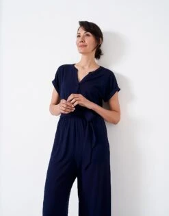 Carly Jersey Jumpsuit -Crew Clothing WSJ190 NAVY 3