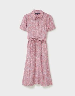 Sienna Short Sleeve Dress 7 Sienna Short Sleeve Dress -Crew Clothing WSJ196 BLUPINK 3