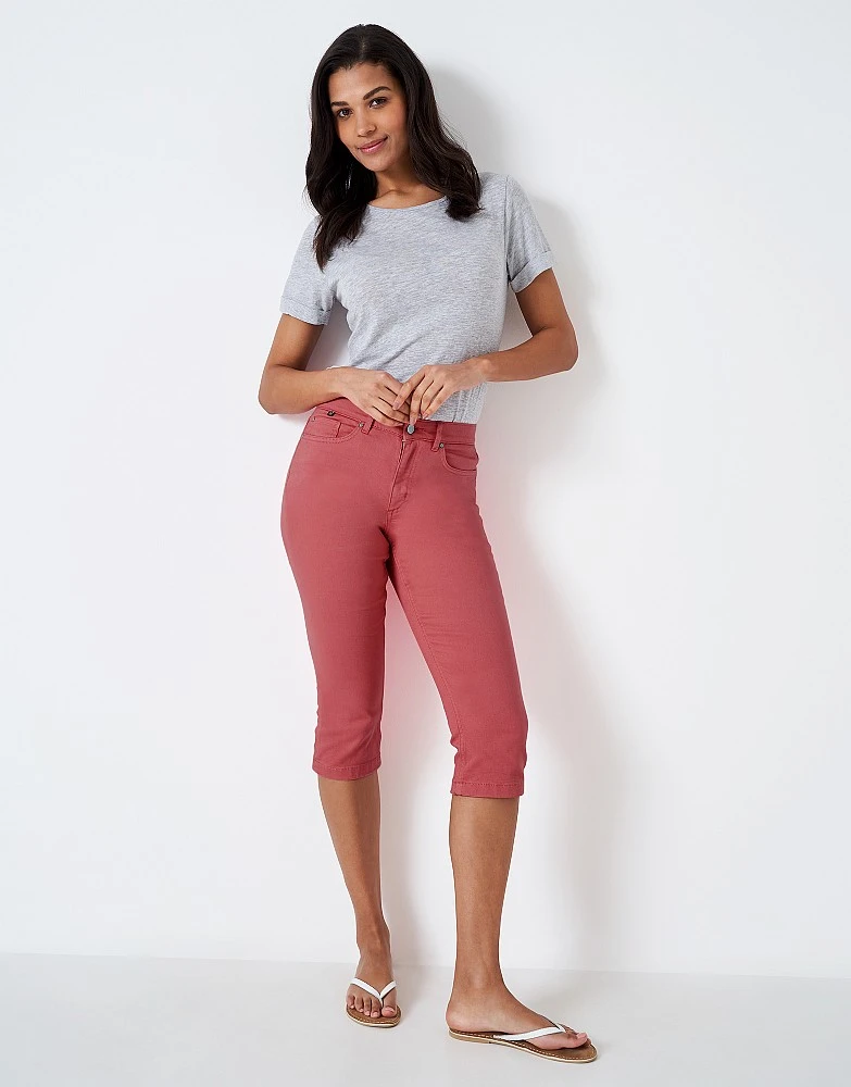 Pink Mia Cropped Jeans 2 Pink Mia Cropped Jeans - Image 2