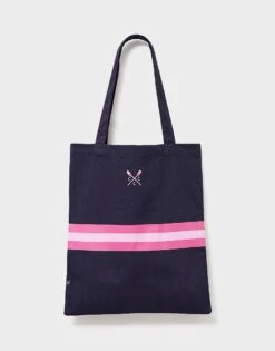 Organic Cotton Canvas Shopper -Crew Clothing WSN001 PINKSTRIPE 2