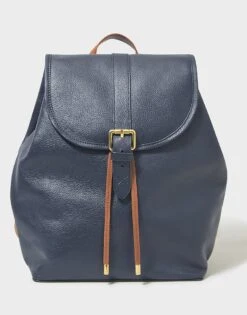 Layla Leather Rucksack -Crew Clothing WSN006 NAVY 6